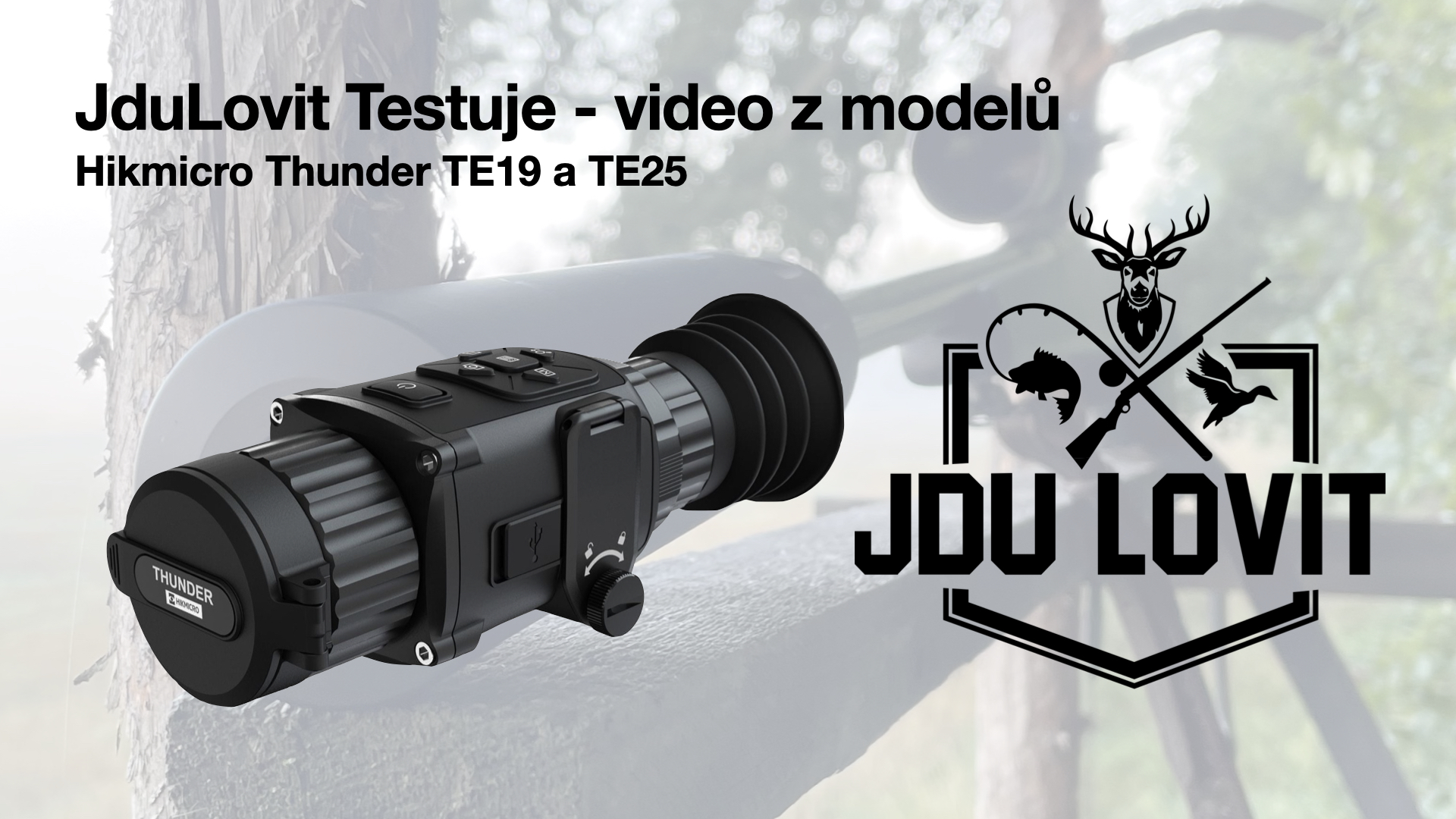 Video z termovizního zaměřovače Hikmicro Thunder TE19 a TE25
