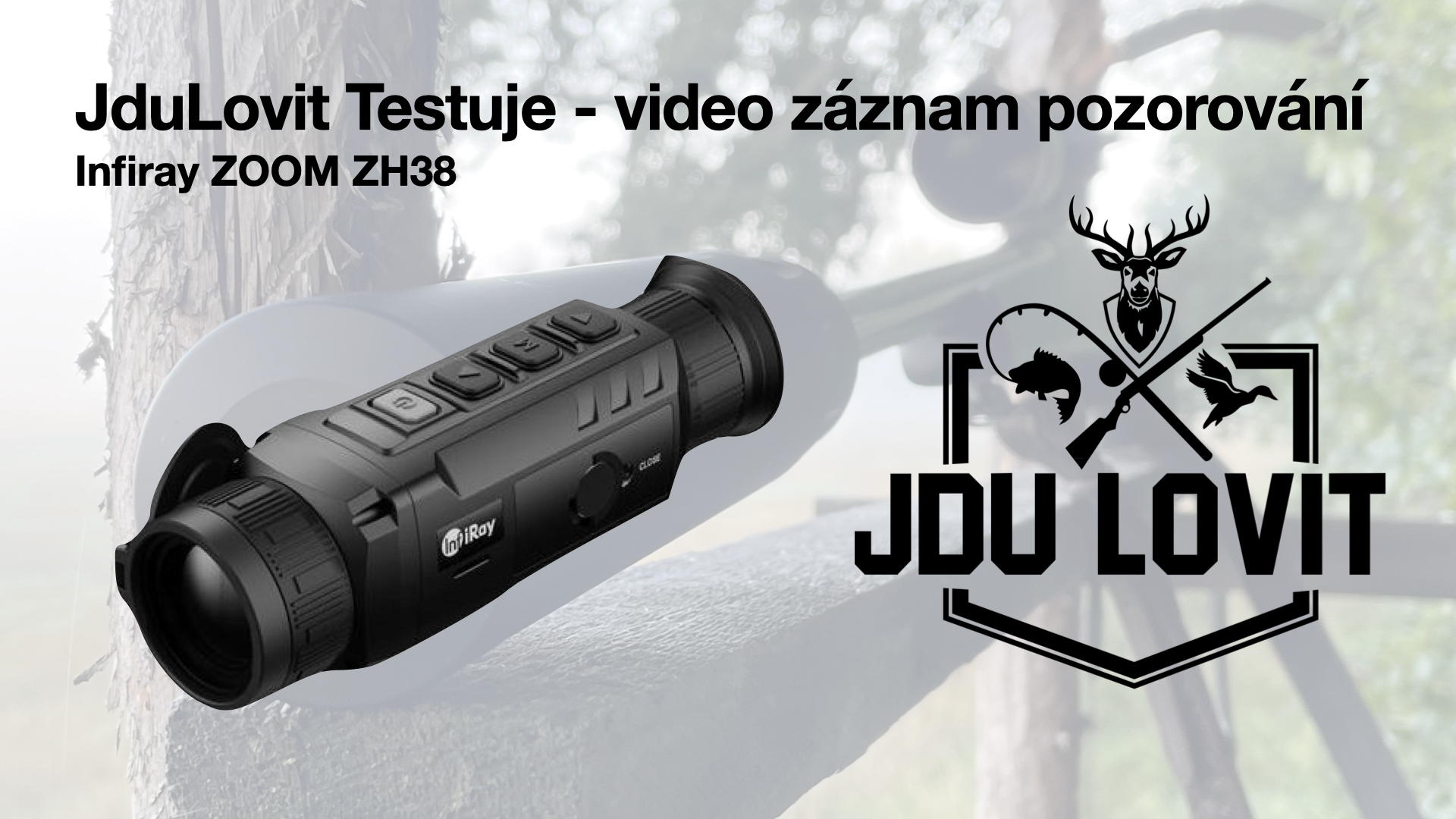 Záznam z termovizního monokuláru Infiray Zoom ZH38