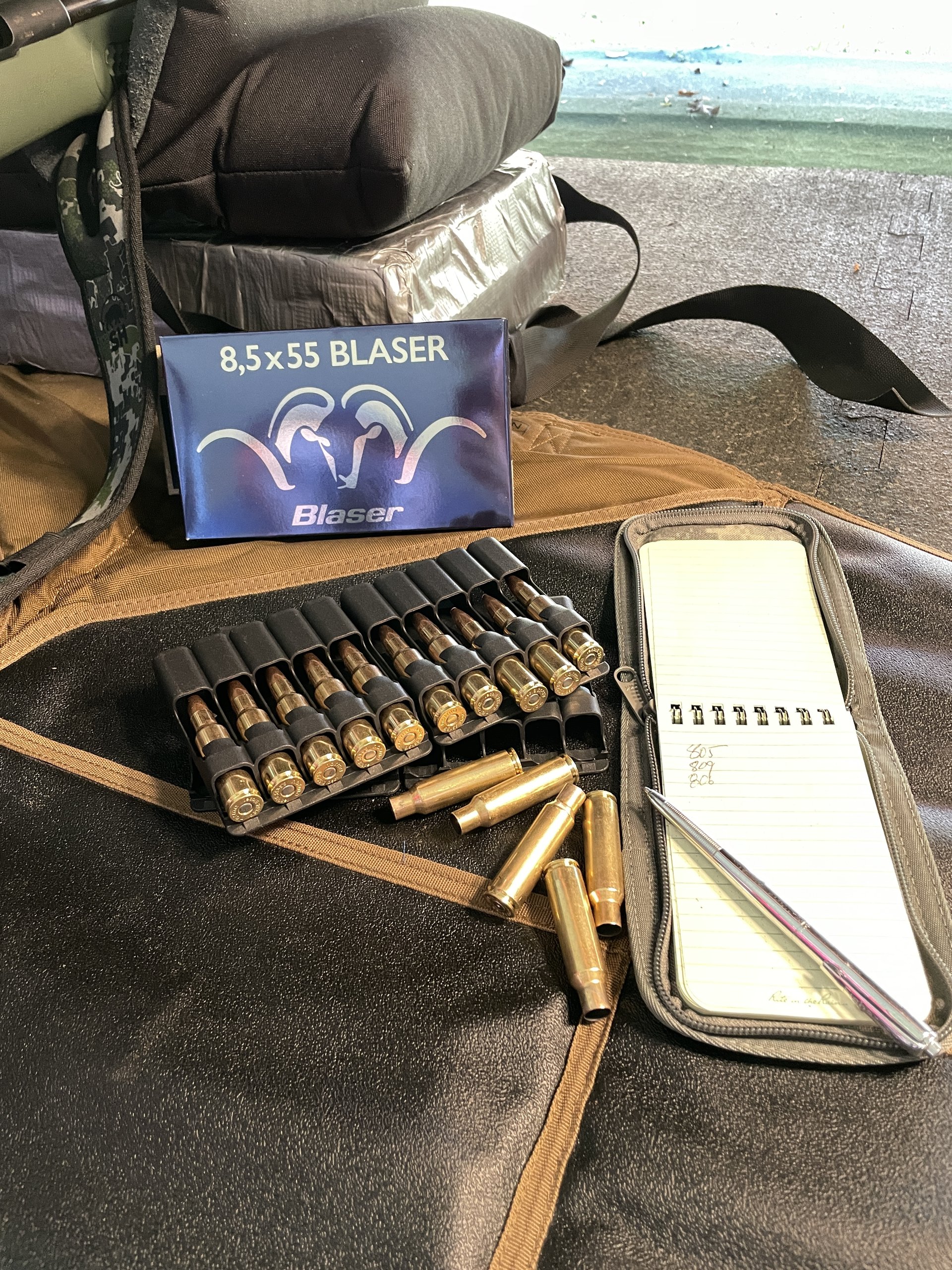 Střelba na střelnici s 8,5×55 Blaser