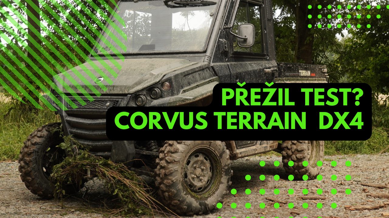 Test: Terénní čtyřkolka s korbou UTV Corvus Terrain DX4