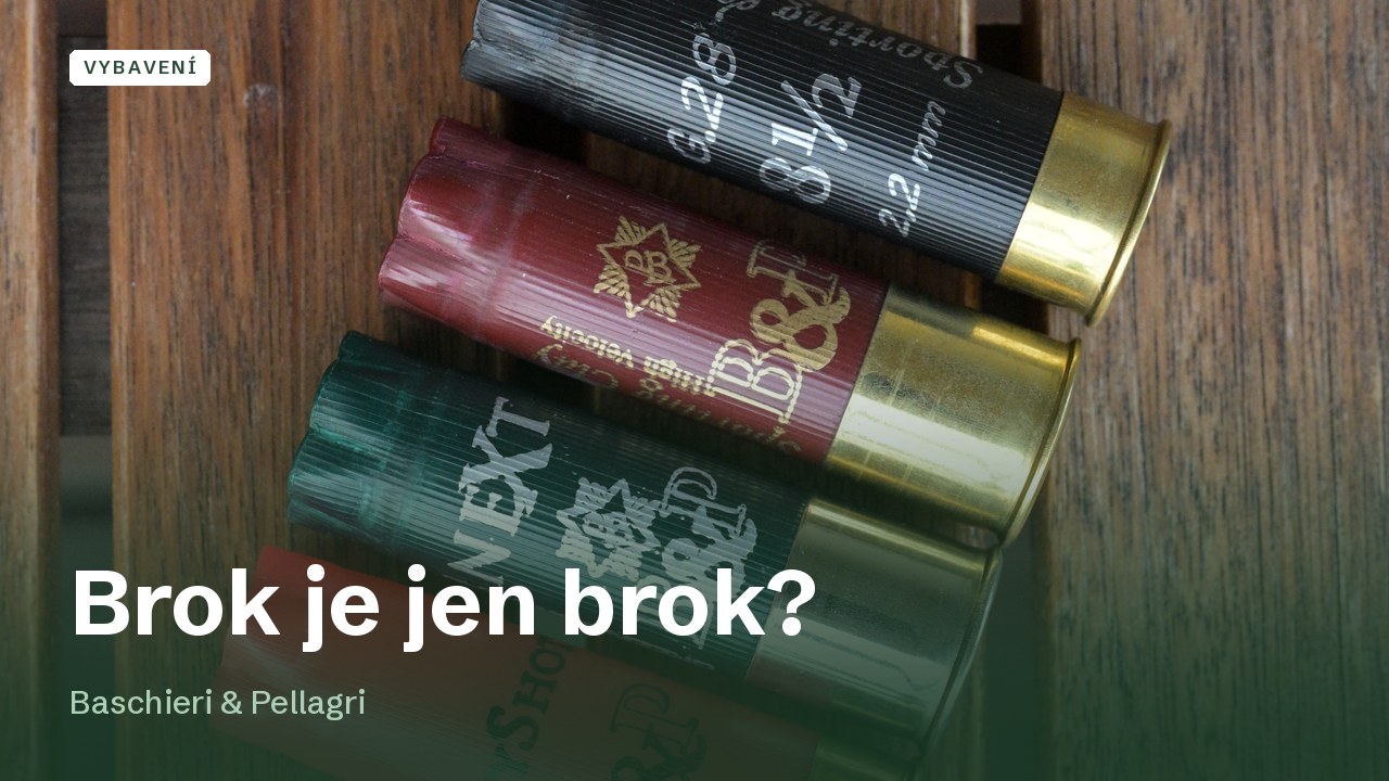 Brok není jen brok: co se skrývá uvnitř brokového náboje a za co u lepších platíte